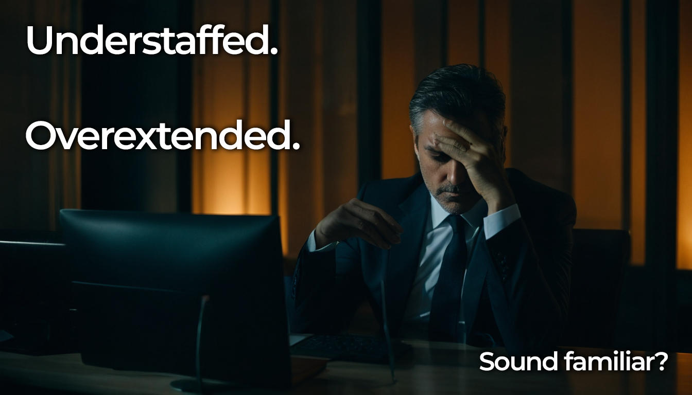 Understaffed. Overextended. Sound familiar?